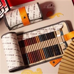 国潮风彩色铅笔72色水溶性彩铅绘画套装 手绘涂鸦HB素描画笔批发