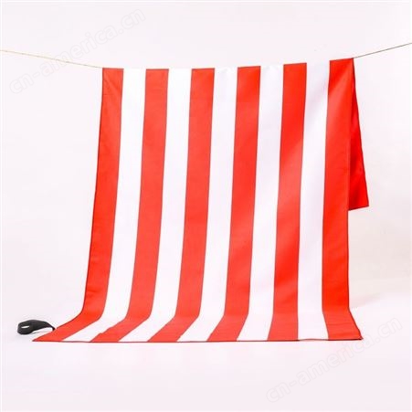 欧美外贸浴巾 双面绒速干巾 运动透气毛巾 彩色条纹沙滩巾
